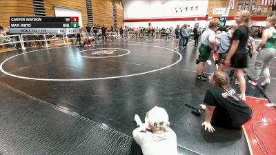 150 lbs Semifinal - Carter Watson, Riverton Middle School vs Max Nieto, Worland Middle School