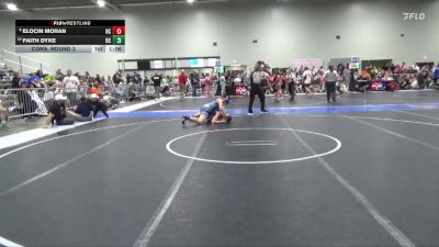 140 lbs Cons. Round 3 - Elocin Moran, Rock Creek vs Faith Dyke, Republic Co