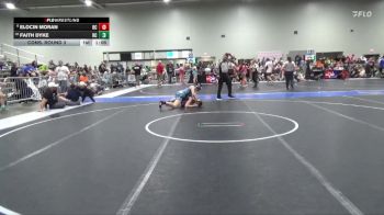 140 lbs Cons. Round 3 - Elocin Moran, Rock Creek vs Faith Dyke, Republic Co