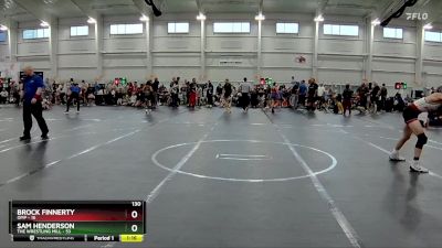 130 lbs Round 8 (10 Team) - Brock Finnerty, OMP vs Sam Henderson, The Wrestling Mill