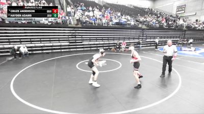 3A 132 lbs Cons. Round 2 - Hayden Adams, Juab vs Cruze Anderson, Grantsville