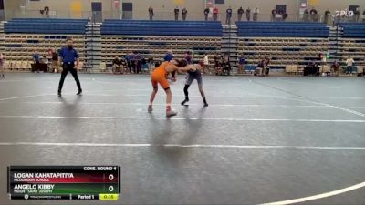 106 lbs Cons. Round 4 - Angelo Kibby, Mount Saint Joseph vs Logan Kahatapitiya, McDonogh School