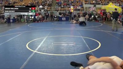128 lbs Quarterfinal - Urijah Milliken, No Name vs Sam Dickey, Bloom-carroll