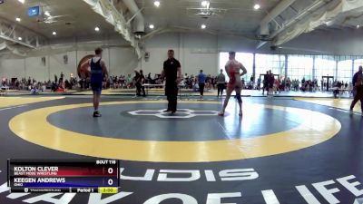 165 lbs Cons. Semi - Kolton Clever, Beast Mode Wrestling vs Keegen Andrews, Ohio