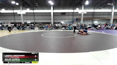 115 lbs Cons. Round 4 - Deklen Aldrich, Middleton Middle School vs Landon Christensen, Kimberly Middle School