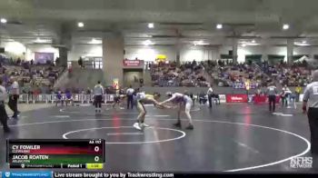 AA 152 lbs Champ. Round 1 - Jacob Roaten, Arlington vs Cy Fowler, Cleveland