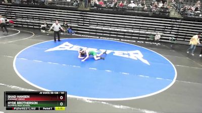 141 lbs Champ. Round 2 - Hyde Brotherson, Olympus High School vs Shad Hansen, Pleasant Grove