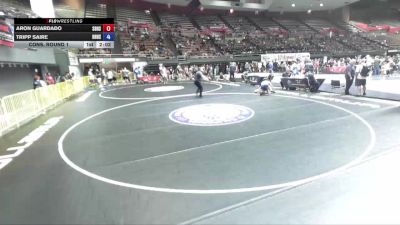 138 lbs Cons. Round 1 - Aron Guardado, South Bakersfield High School Wrestling vs Tripp Saire, Huntington Beach High School Wrestling