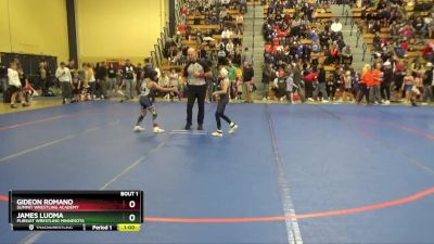 60 lbs Champ. Round 1 - James Luoma, Pursuit Wrestling Minnesota vs Gideon Romano, Summit Wrestling Academy