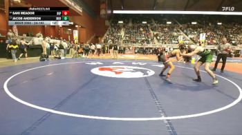 2A-165 lbs Cons. Round 3 - Jacob Anderson, Moorcroft vs Saki Meador, Big Piney