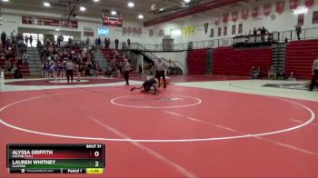 140 lbs Quarterfinal - Lauren Whitney, Clinton vs Alyssa Griffith, Fulton (H.S.)