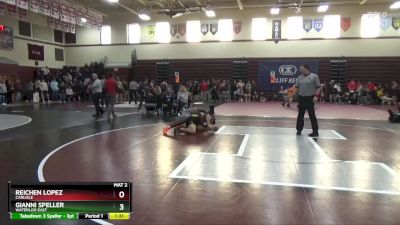 190 lbs Round 1 - Gianni Speller, Waterloo East vs Reichen Lopez, Carlisle