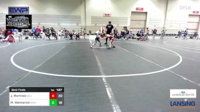 74 lbs Semifinal - Johnnatan Martinez, Valiant Prep Wrestling Club vs Mason Welmerink, Michigan Premier WC - (A)