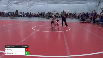 44 lbs Quarterfinal - Harper Maney, Bellefonte vs Cooper O'Rourke, Everett