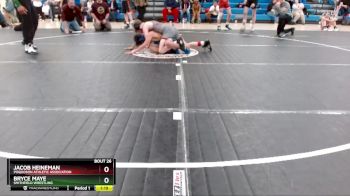 95/101 Round 2 - Jacob Heineman, Poquoson Athletic Association vs Bryce Maye, Smithfield Wrestling