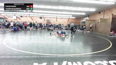 160 lbs Round Of 16 - Jacob Eaves, Keuka Park vs Justin Mcgarrigle, Wernersville