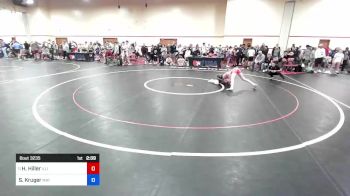 106 lbs Cons 8 #1 - Harlee Hiller, Illinois vs Sloane Kruger, Mat Demon Wrestling Club