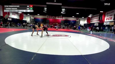 132 lbs Cons. Round 4 - Kyle Christopher, Heritage vs Justin Tanaka, Rowland
