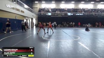 157 lbs Cons. Round 2 - Luciano Esoldo, Victor Valley College vs Kaleb Gomez, Lassen College