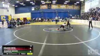 106 lbs Quarterfinal - Malachi Ortiz, Palm Harbor University vs Roderick Brown, George Jenkins