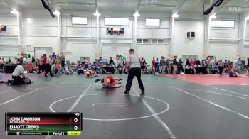 140 lbs Round 5 (10 Team) - Elliott Crews, Team Diamond Fish vs John Davidson, 84 Athletes