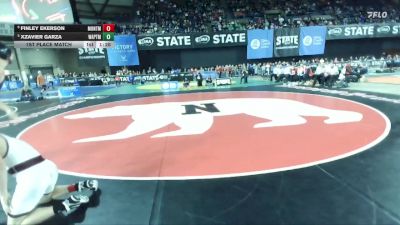 Boys 1A 120 lbs 1st Place Match - Xzavier Garza, Wapato vs Finley Ekerson, Montesano
