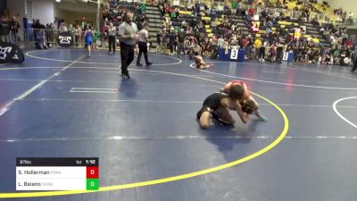 87 lbs Quarterfinal - Seth Hollerman, Franklin/Bad Karma vs Luca Baiano, Thomas Jefferson