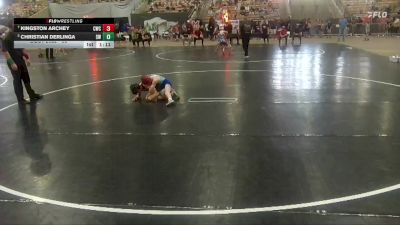 60 lbs Quarterfinal - Kingston Archey, Cleveland Wrestling Club vs Christian Derlinga, Swarm Wrestling