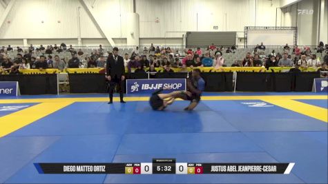 Justus Abel Jeanpierre-Cesar vs Diego Matteo Ortiz 2025 World IBJJF Jiu-Jitsu No-Gi Championship