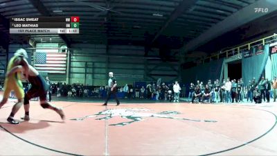 285 lbs 1st Place Match - Issac Sweat, West Wendover vs Leo Mathias, Battle Mountain