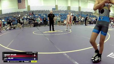 106 lbs Cons. Round 1 - Brady Byler, OH vs A.j. Milan, IL