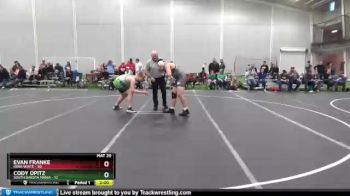 195 lbs Round 1 (8 Team) - Evan Franke, Iowa White vs Cody Opitz, South Dakota Mania