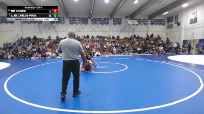 289 lbs Champ. Round 2 - Juan Carlos Puga, Gilroy vs Tim Kosier, Lincoln (Stockton)