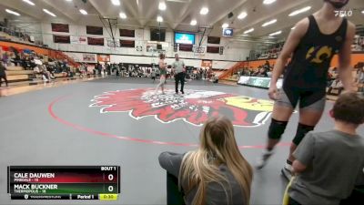 190 lbs Quarterfinals (8 Team) - Cale Dauwen, Pinedale vs Mack Buckner, Thermopolis