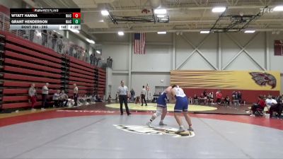 285 lbs Cons. Semi - Wyatt Hanna, North Iowa Area Community College vs Grant Henderson, North Iowa Area Community College