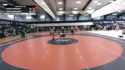 157 lbs Champ. Round 2 - Jason Dubrasky, Gettysburg vs Jaryn Hartranft, Wilkes