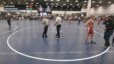 157 lbs Champ. Rd Of 32 - Benjamin Duran, Volcano Vista High School Wrestling vs Kash Brown, North Dakota