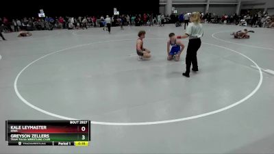 150 lbs Cons. Round 4 - Greyson Zellers, Team Tulsa Wrestling Club vs Kale Leymaster, Iowa