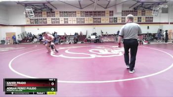 184 lbs 1st Place Match - Xavier Prado, Fresno City vs Adrian Perez Pulido, Modesto College