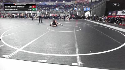 143.8-156.7 lbs Quarterfinal - Isabel Reyes Castillo, Lincoln High School vs Sarah Wilson, Marshfield Wrestling