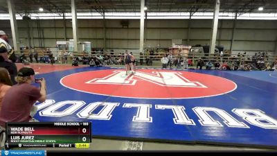 165 lbs Cons. Round 7 - Wade Bell, New Plymouth vs Luis Jurez, Rocky Mountain Middle School