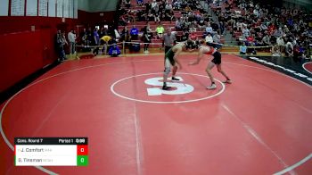 133 lbs Cons. Round 7 - Joey Comfort, Meyersdale Area Hs vs Griffin Tinsman, Marion Center Area Hs