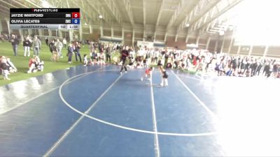56-61 lbs Quarterfinal - Jayzie Whitford, Sanderson Wrestling Academy vs Olivia LeCates, Stallions Wrestling Club