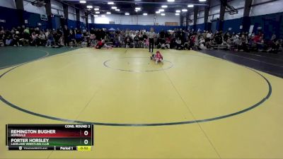 53 lbs Cons. Round 2 - Porter Horsley, Lakeland Wrestling Club vs Remington Bugher, Homedale