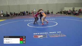 45 lbs Rr Rnd 5 - Boheme Parr-Coffin, Oregon Womens vs Aniyah Stewart, OK Supergirls Blue