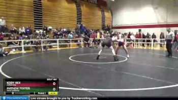 170 lbs Cons. Round 3 - Kody Rex, Evanston vs Mathew Foster, Rock Springs