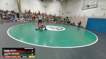 106 lbs Quarterfinal - Ryker Liechty, Evanston vs Hunter Moulton, Powell