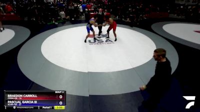 285 lbs Round 1 (16 Team) - Braedon Carroll, CMWA-GR vs Pascual Garcia III, KCWA-GR