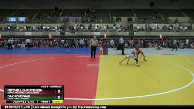 65 lbs Cons. Round 4 - Dax Romsdahl, Saint James Cyclones vs Mitchell Christensen, Heartland Wrestling Academy