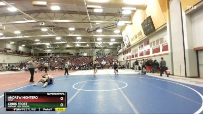 150 lbs Quarterfinal - Andrew Montero, Mesa vs Chris Frost, Marana High School